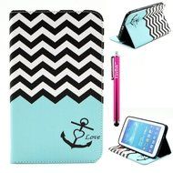 Galaxy Tab 3 7.0 Case, Firefish Kickstand Feature High Quality PU Leather Wallet with Card Slots Damage Resistance... N34
