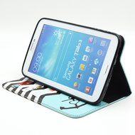 Galaxy Tab 3 7.0 Case, Firefish Kickstand Feature High Quality PU Leather Wallet with Card Slots Damage Resistance... N36