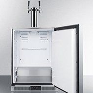 Summit SBC590 24" 5.7 cu. ft. Built-In Beer Dispenser with Frost-Free Operation Dual Tap System Adjustable Thermostat... N2
