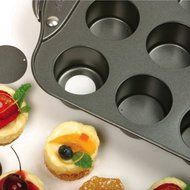 Norpro Nonstick Mini Cheesecake Pan with Handles, 12 count