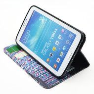 Galaxy Tab 3 7.0 Case, Firefish Kickstand Feature High Quality PU Leather Wallet with Card Slots Damage Resistance... N38