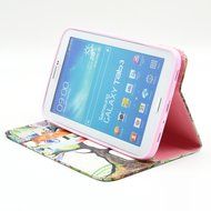 Galaxy Tab 3 7.0 Case, Firefish Kickstand Feature High Quality PU Leather Wallet with Card Slots Damage Resistance... N43