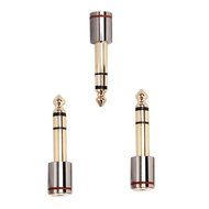 eBoot Stereo Jack Adapter 6.35 mm Male to 3.5 mm Female Audio Headphone Adaptor Plug, 3 Pack N2