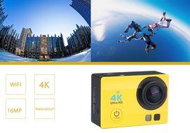 4K Wi-Fi Waterproof Sports Action Camera - 4K Ultra HD, 16MP, 170 Degree Wide Angle, 2 Inch LCD Display, HDMI... N4