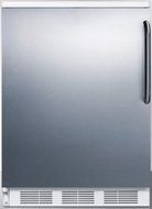 Summit FF6-SSTBLHD 24&quot; 5.5 cu. ft. Capacity Compact Refrigerator Automatic Defrost Adjustable Thermostat Adjustable...