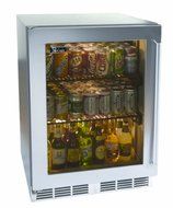 Perlick HP24BO-3-3R 24" Signature Series Outdoor Beverage Center with 5.2 cu. ft. Capacity Digital Control Module...