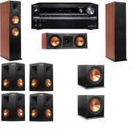 Klipsch RP-280F Tower Speakers CH-RP-250C-7.2-Onkyo TX-NR838