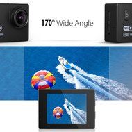 Cymas 2.0Inch Wifi Sports Action Camera Waterproof Full HD 1080P with 170&ordm;Wide-angle Lens