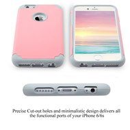 iPhone 6s, 6 Case, [4.7 Inch] HLCT Slim Fit Thin, Soft Interior Silicone Bumper &amp; Hard PC Back, Shock-Absorption... N12