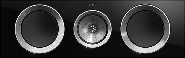KEF R600c Center Channel Loudspeaker - High Gloss Piano Black (Single) N2