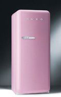 Smeg FAB28UROR 24" 50's Style Top-Freezer Refrigerator with 9.22 Cu. Ft. Capacity Ice Compartment Interior Light...