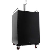 EdgeStar Full Size Built-In Black Stainless Steel Kegerator N4