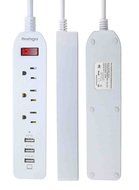 Power Strip, 6-Outlet Surge Protector 6ft Cord Power Strip with 6 Ports USB Charging Station, Universal Power...