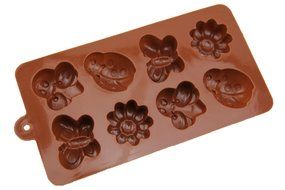 Pack of 3 X Butterfly Ladybug Beetle Ice Cube Chocolate Soap Tray Mold Silicone Party maker (Ships From USA) N2