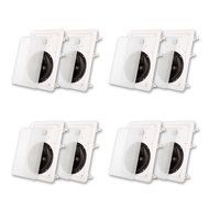 Acoustic Audio MT6 In Wall 6.5&quot; Speaker 4 Pair Pack 2 Way Home Theater 2000 Watt MT6-4PR N3