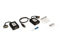 Tripp Lite B130-101-U Lite VGA over Cat5 / Cat6 Extender, Transmitter and Receiver, USB Powered...