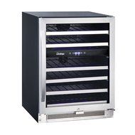 Vinotemp VNTVT-46-2Z-SSDST 46-Bottle Dual-Zone Connoisseur Series Wine Cooler, Stainless Steel N2