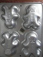 Wilton Mini Gingerbread Boy / Girl Cake Pan, Clown Cake Pan
