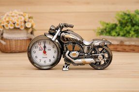 New Arrival Plastic Motorcycle alarm clock Birthday present fashion cute boutique Novelty Gadget N4