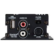 Kinter MA-150 2-Channel Mini Amplifier USB Charger 2x20W