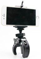 Premium Quality Pole / Bar / Handlebar Tri-Clamp Mount for Digital Cameras | Action Cams | Smartphones - by DURAGADGET