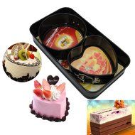 Meleg Otthon 1 Set Heart-shaped/Square/Round Cake Mould Bakeware Carbon Steel Cake Baking Bakeware Mould cake... N5