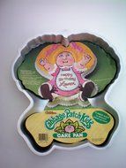 Wilton Cabbage Patch Kids Cake Pan -- RETIRED -- as shown -- Directions Show 6 Different Decorating Ideas -- 1984