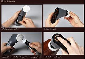 Portable Electric Leather Vibration Automatic Shoes Cleaner Polish Head/SHOESHINEBOYS N5