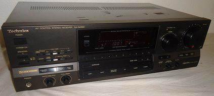Technics SA-GX303 AV Audio Video Control Center Stereo Receiver Complete with Remote, Antenna, Av Cables and Online...