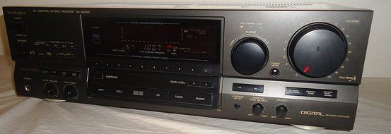 Technics SA-GX303 AV Audio Video Control Center Stereo Receiver Complete with Remote, Antenna, Av Cables and Online... N3