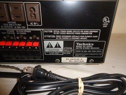 Technics SA-GX303 AV Audio Video Control Center Stereo Receiver Complete with Remote, Antenna, Av Cables and Online... N6