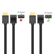Right Angle HDMI Cable, Ugreen HDMI 1.4 High Speed 90 Degree HDMI Cable with Ethernet Supports 4K2K Resolution... N21