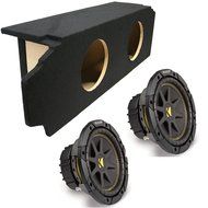 2005-2010 Scion TC Coupe Dual 10&quot; Kicker Comp C10 600 Watt Subwoofer Enclosure Loaded Sub Box