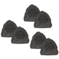 Theater Solutions 6R6L Outdoor Lava 6.5&quot; Rock 6 Speaker Set for Patio Pool Spa Yard Garden