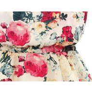 Phoneix Women Flower Printed Round neck Sleeveless Chiffon Dresses N6