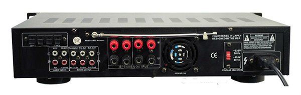 1000W HYBRID PRE AMP AMPLIFIER 2 MICS WIRELESS KARAOKE AM/FM USB iPOD MP3 Top Selling Item N2