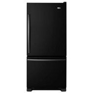 Amana ABB1924BRB 18.5 Cu. Ft. Black Bottom Freezer Refrigerator - Energy Star N2