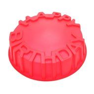 NEW! Round Baking Cake Pan Mold Happy Birthday Letters Embossing Craft DIY Decorating Pastry Tool Kitchen Accessories N2