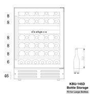 46 BOTTLE DUAL ZONE WINE REFRIGERATOR N4
