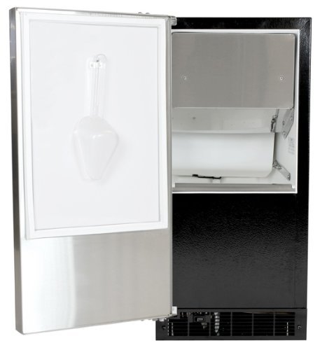 AGA Marvel 30IM5905 Under Counter Ice Machine, Black Cabinet and Left Hinge Stainless Steel Door, 15-Inch N8