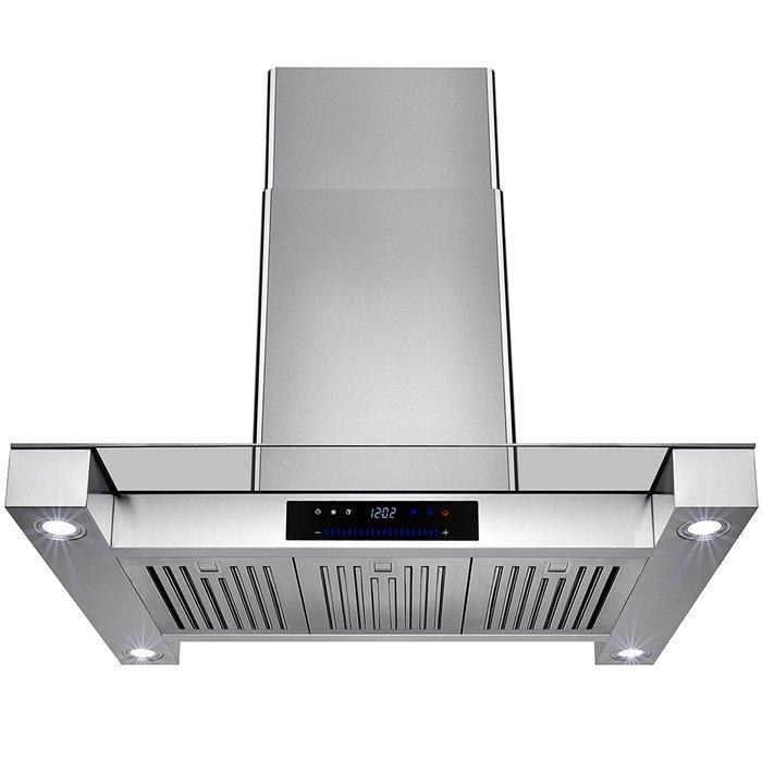 Golden Vantage 36" Inch Convertible Stainless Steel Island Mount Range Hood Cooker Fan Oven Vent Exhaust With... N3