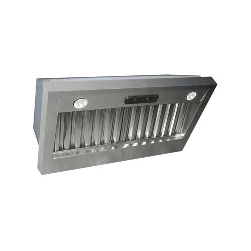 Air King LIN40 600 CFM 42 Inch Wide Range Hood Liner with Dual Halogen Lighting, Stainless Steel