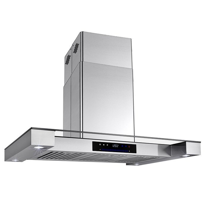 Golden Vantage 36" Inch Convertible Stainless Steel Island Mount Range Hood Cooker Fan Oven Vent Exhaust With... N4