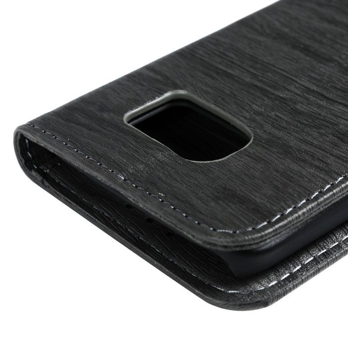 Badalink Galaxy S7 Wallet Case Wood Texture Premuim PU Leather Case Slim Fit Flip Folio Kickstand Case with Card... N29