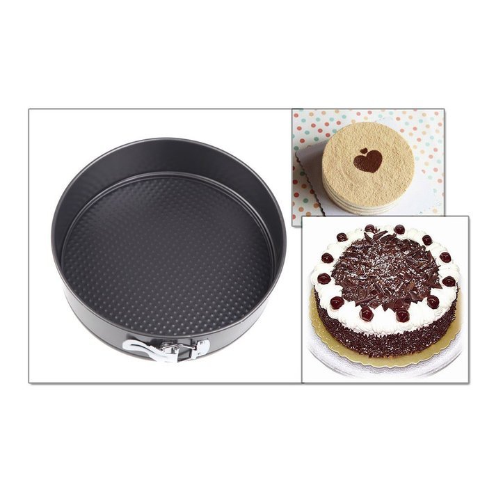 Freedi Round Square Heart Shape Cake Mold Mould Pan with Removable Bottom N4
