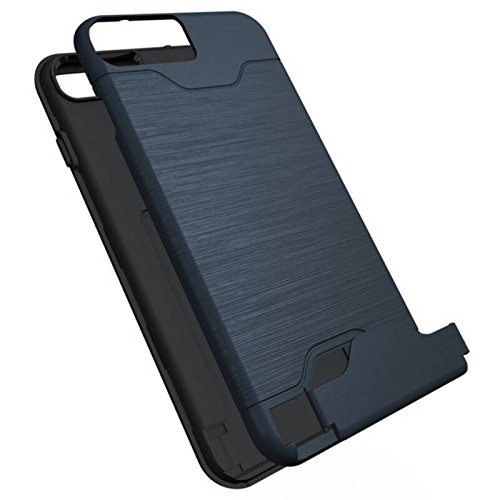 iPhone 7 Plus Case,iPhone 7 Plus Hybrid Case,MT Mall Hybrid Slim Fit Dual Layer Hybrid Case Brushed Metal Design... N31