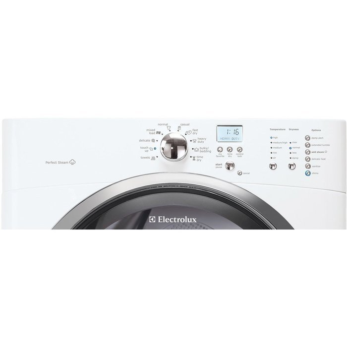 Electrolux EIMED55IIWIQ-Touch 8.0 Cu. Ft. White Stackable With Steam Cycle Electric Dryer N2