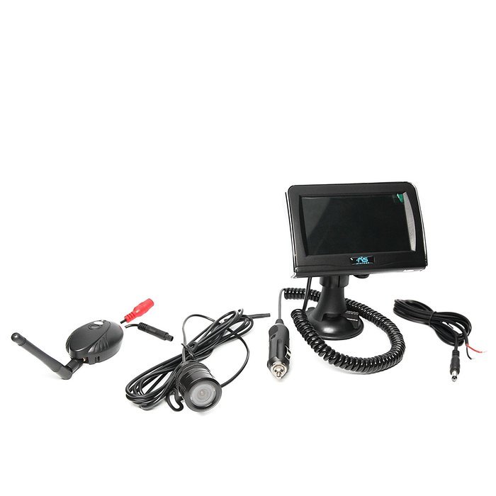 Rear View Safety Wireless Backup Camera System with Cigarette Lighter Adaptor RVS-091406 (Black)