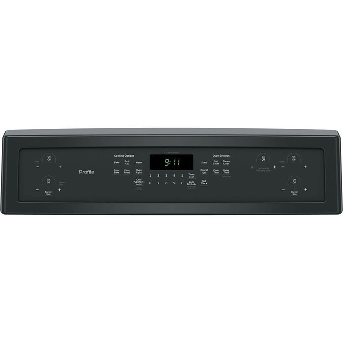 GE PB911DJBB Profile 30" Black Electric Smoothtop Range - Convection N3