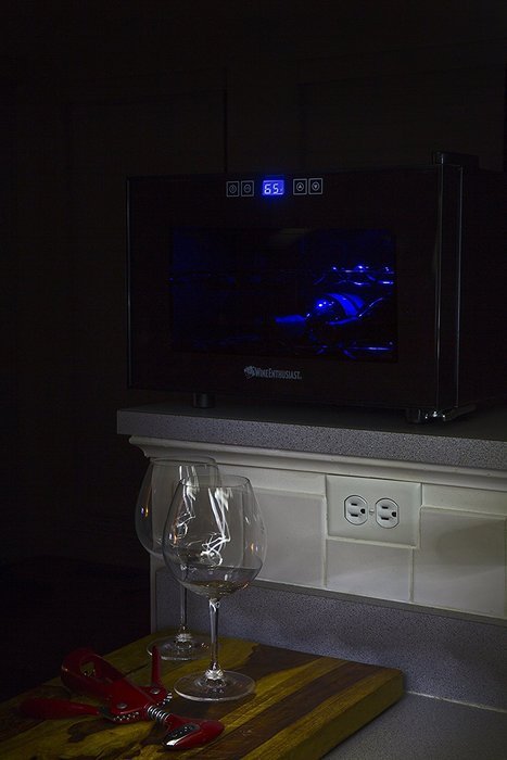 Wine Enthusiast Silent 8 Bottle Touchscreen Wine Refrigerator N5